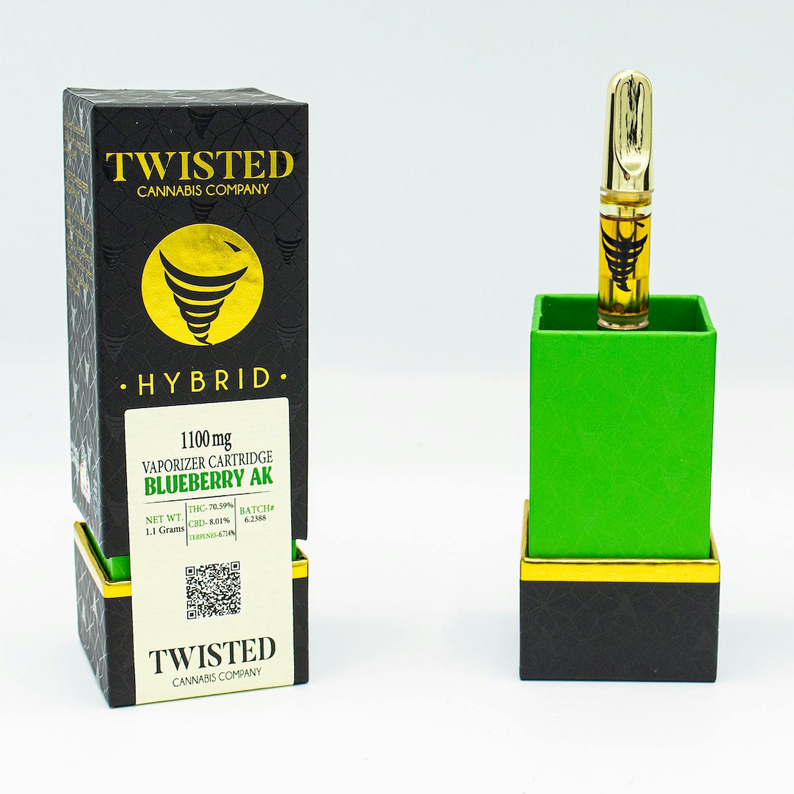 1100mg Full Spectrum Cartridge Blueberry AK